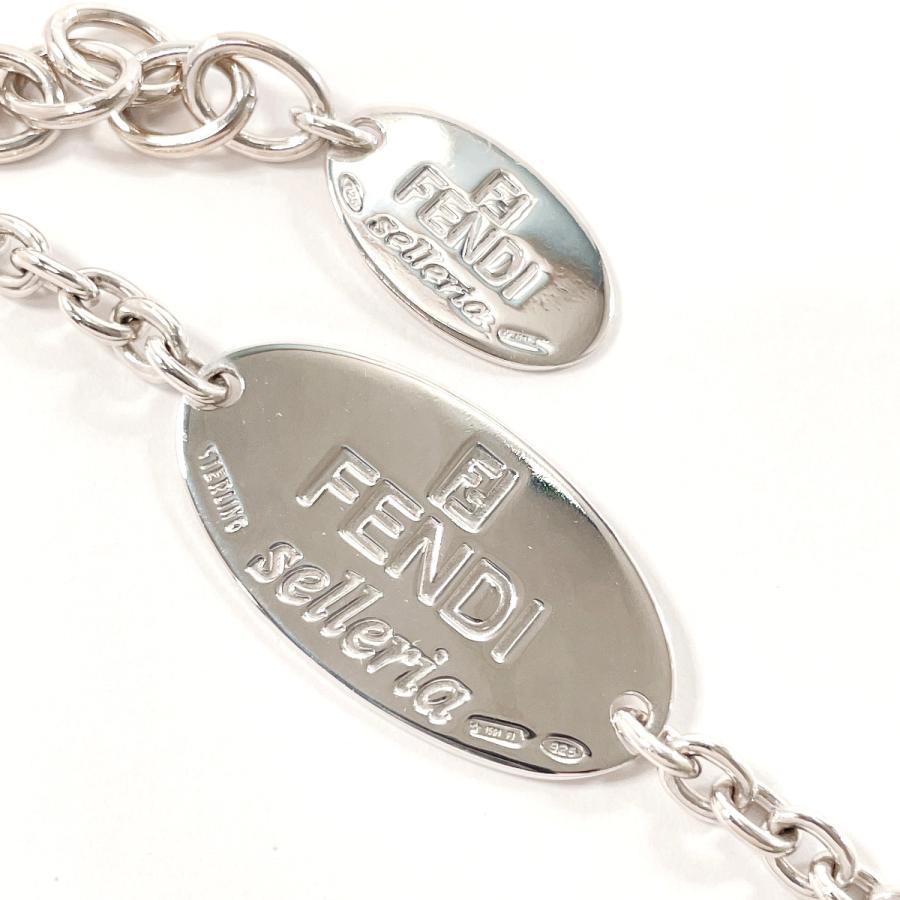 FENDI（フェンディ） ブレスレット セレリア ロゴ プレート シルバー