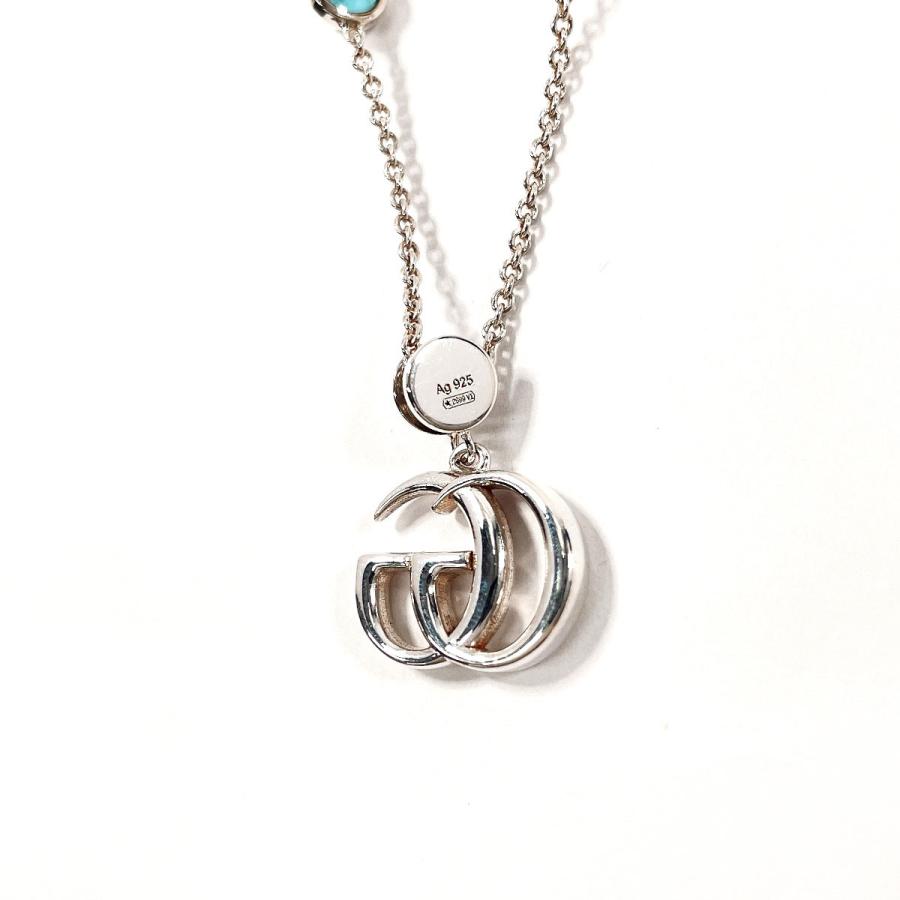 GUCCI（グッチ） ネックレス ダブルG シルバー925/ブルートパーズ