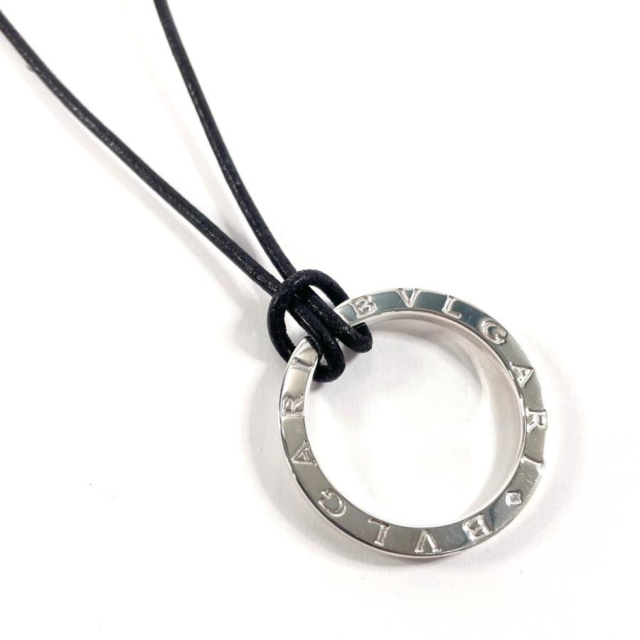 BVLGARI ネックレス トップ BVLGARI（ブルガリ） ネックレス 革紐付き ペンダントトップ
