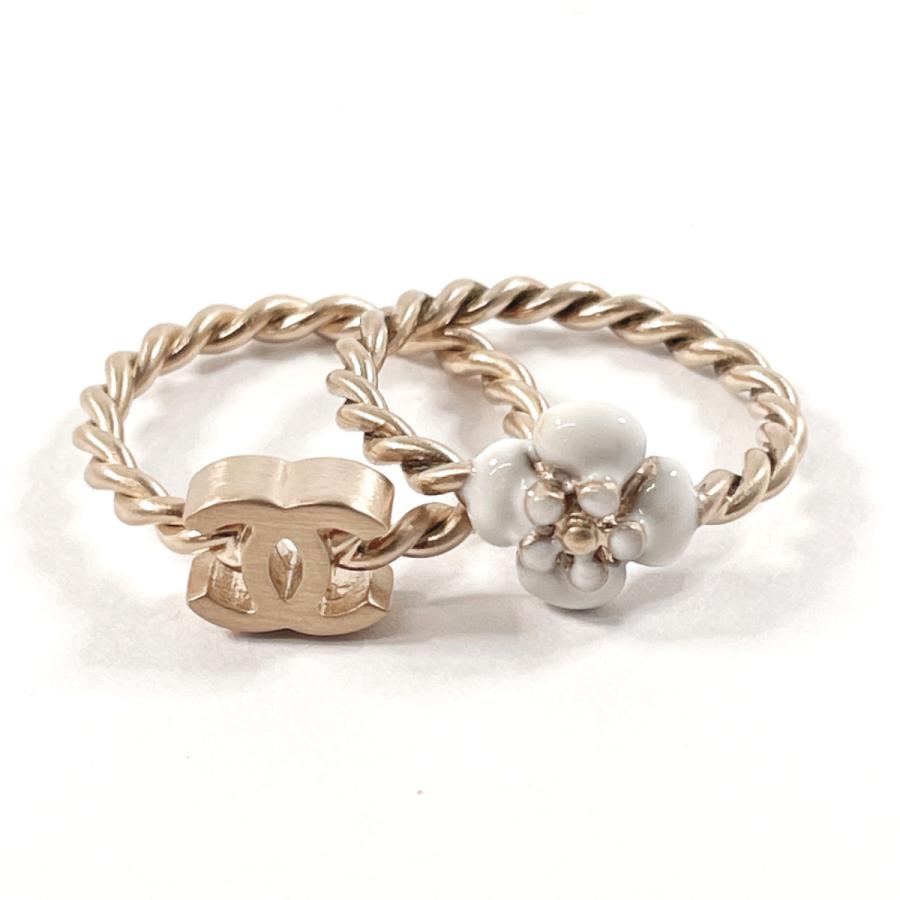 CHANEL 10号 シャネル リング・指輪 2本セット カメリア ココ CHANEL 10号 シャネル リング・指輪 2本セット カメリア ココ