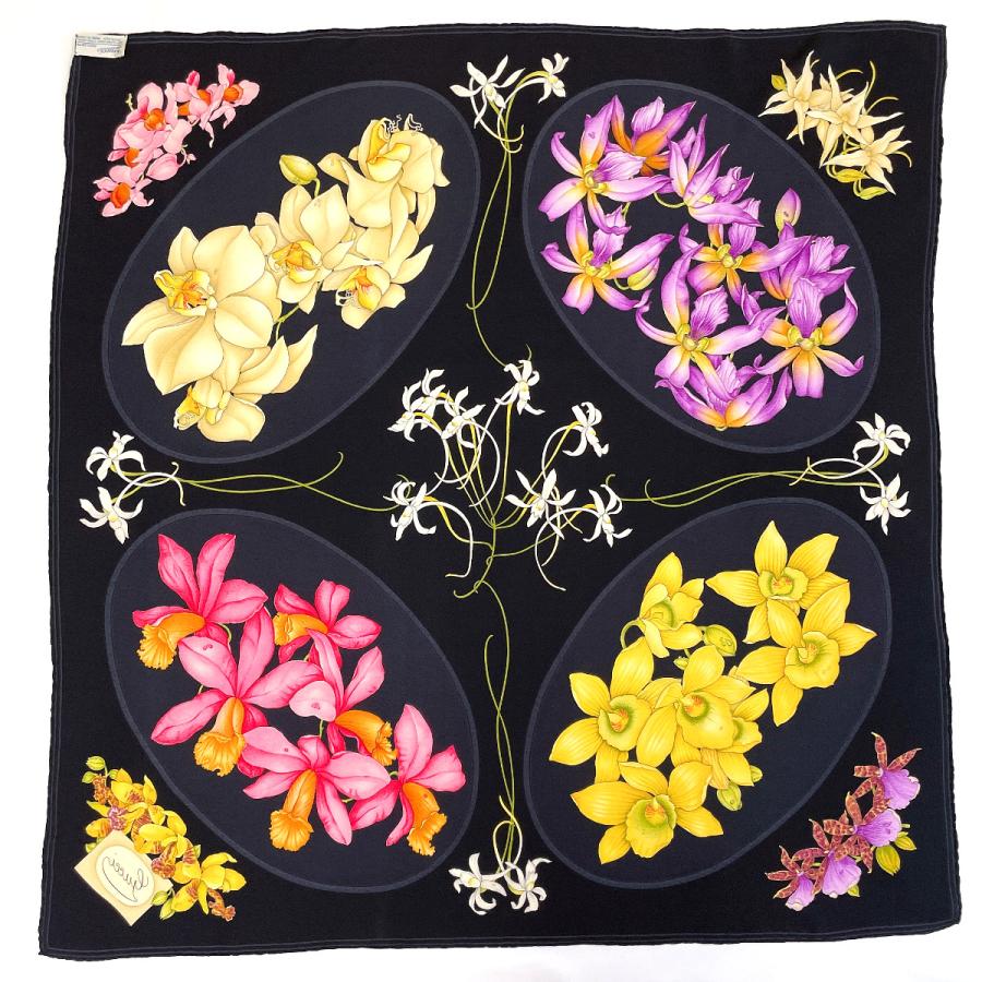 極美品　GUCCI グッチ スカーフ 大判　花柄　ヴィンテージ GUCCI（グッチ） スカーフ 大判スカーフ バンダナ 正方形 フラワー 花