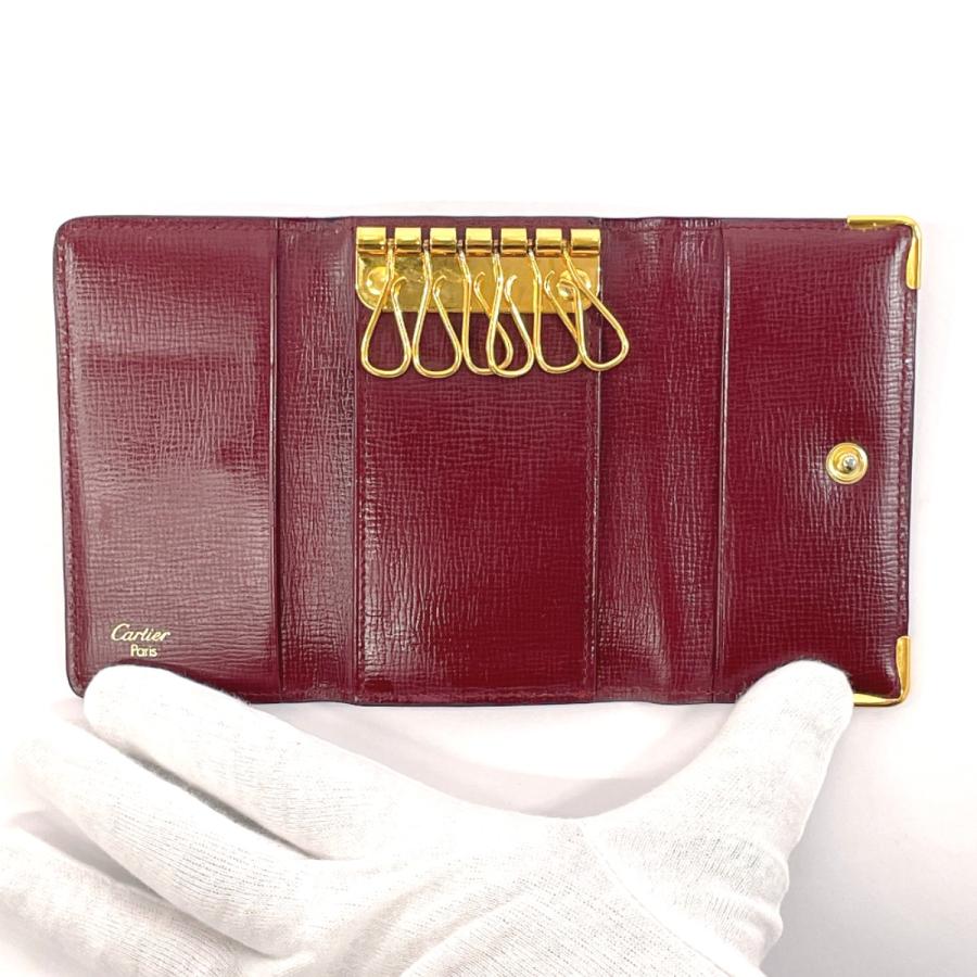 Cartier（カルティエ） キーケース マストライン 6連 レザー ボルドー