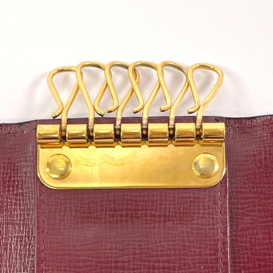 Cartier（カルティエ） キーケース マストライン 6連 レザー ボルドー