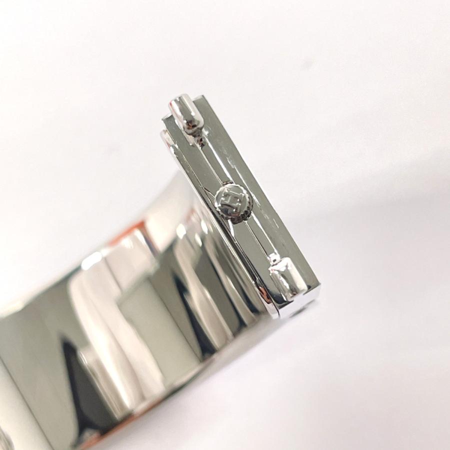 【HERMES】エルメス ロケ L01.210 ステンレススチール クオーツ アナログ表示 レディース ホワイト文字盤 腕時計 HERMES（エルメス） 腕時計 LO1.210 ロケ バングルウォッチ ステンレス