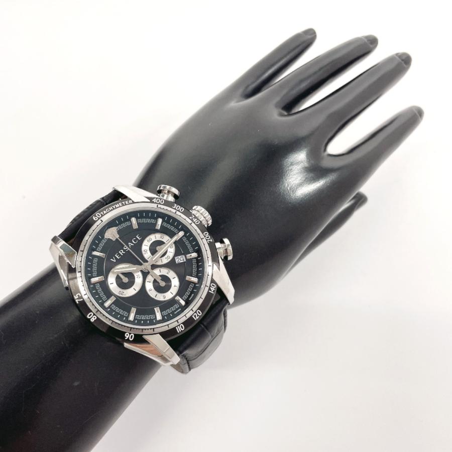 ヴェルサーチ VERSACE 腕時計 VEDB ステンレススチール/レザー 