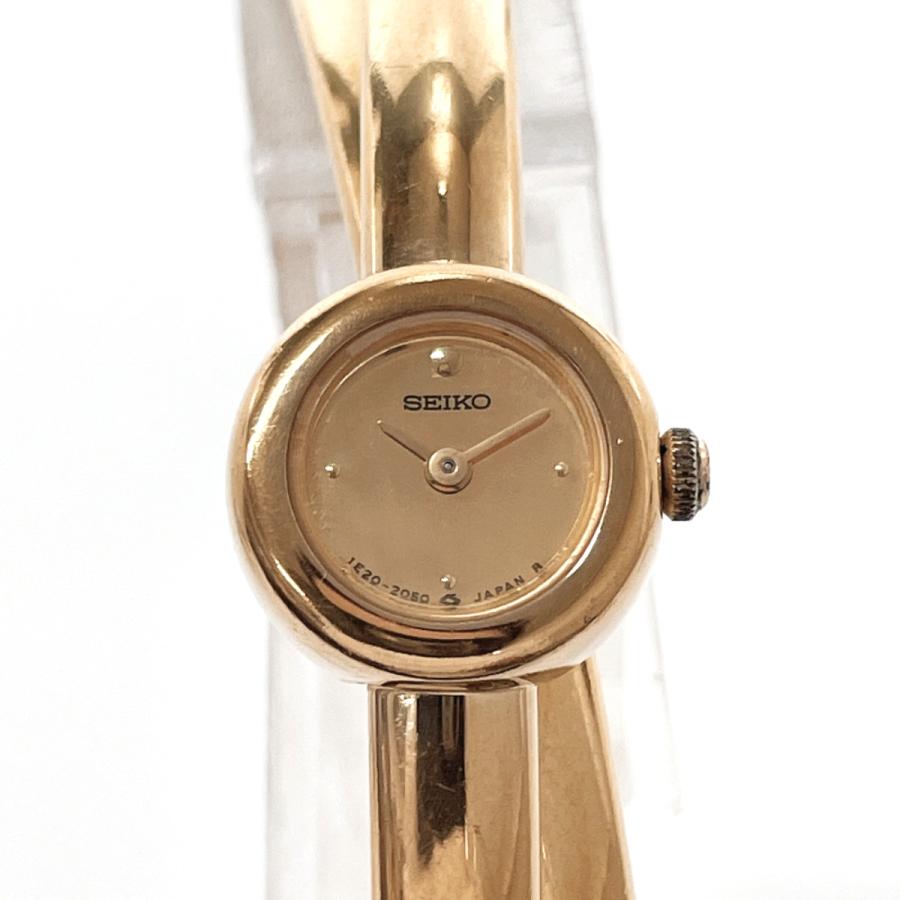 SEIKO セイコー 腕時計 1E20-0660 2連バングル メタル ゴールド SEIKO セイコー 腕時計 1E20-0660 2連バングル メタル ゴールド