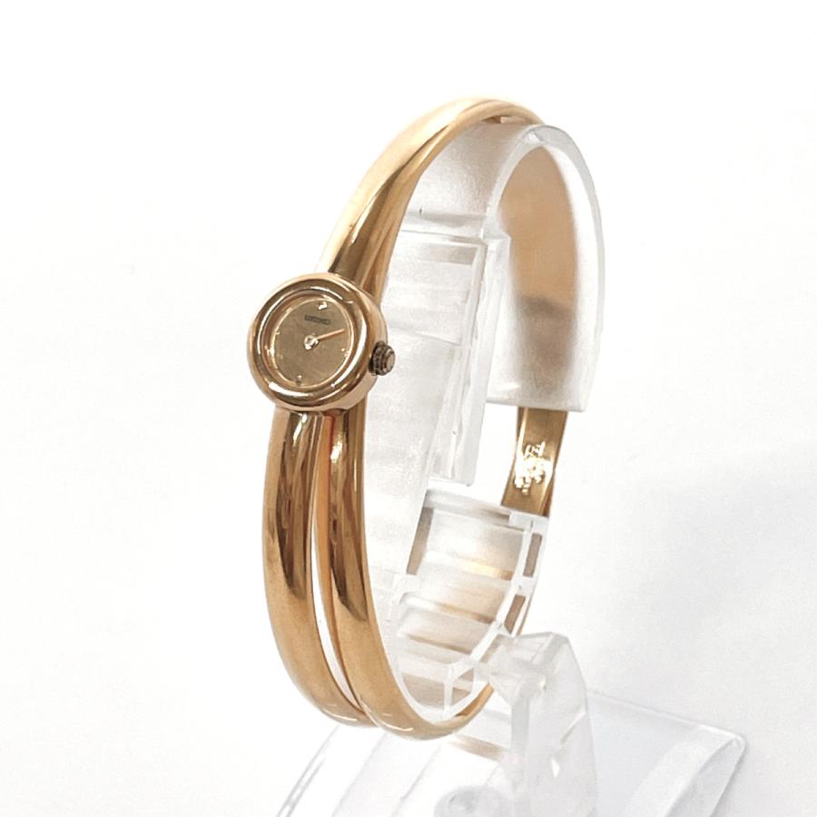SEIKO セイコー 腕時計 1E20-0660 2連バングル メタル ゴールド SEIKO セイコー 腕時計 1E20-0660 2連バングル メタル ゴールド