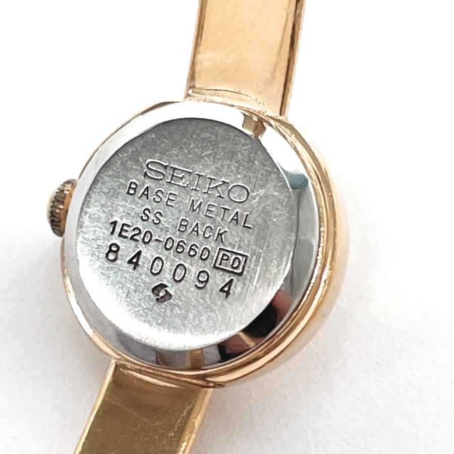 SEIKO セイコー 腕時計 1E20-0660 2連バングル メタル ゴールド SEIKO セイコー 腕時計 1E20-0660 2連バングル メタル ゴールド