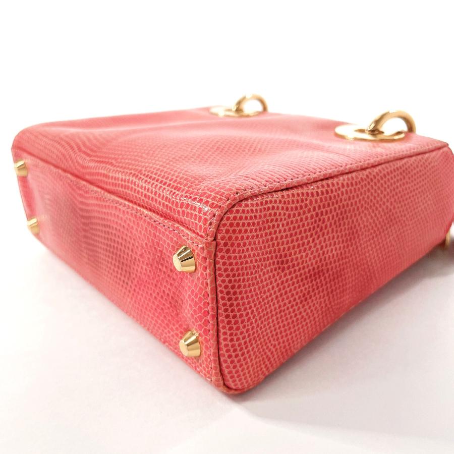 ディオール Dior ハンドバッグ レディディオール ミニ リザード