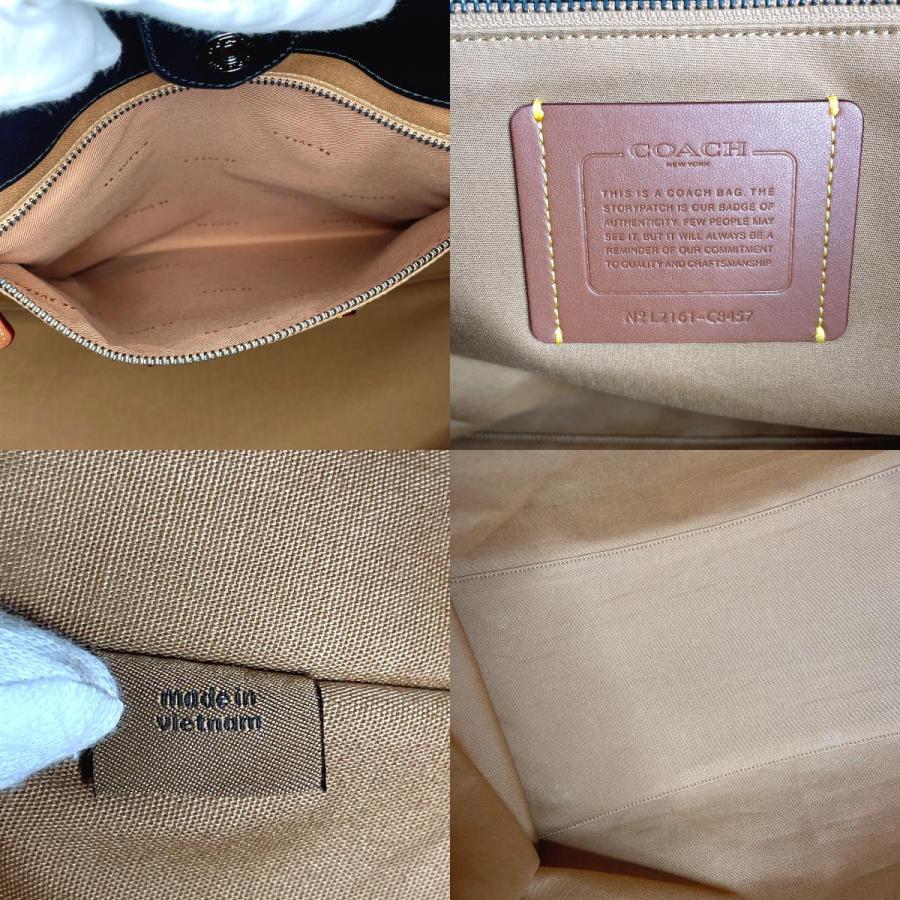 COACH（コーチ） トートバッグ C8457 ウィズ バッジ キャンバス/レザー 