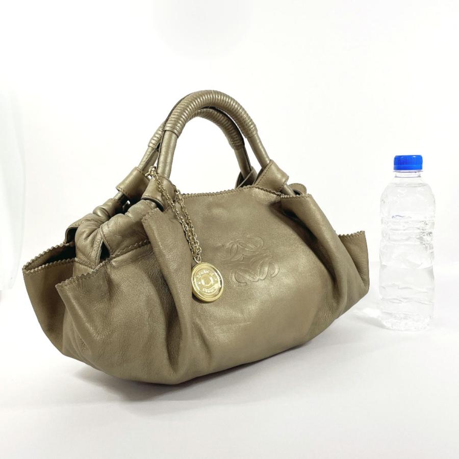 LOEWE（ロエベ） ハンドバッグ ナッパアイレ レザー ゴールド 手提げ 