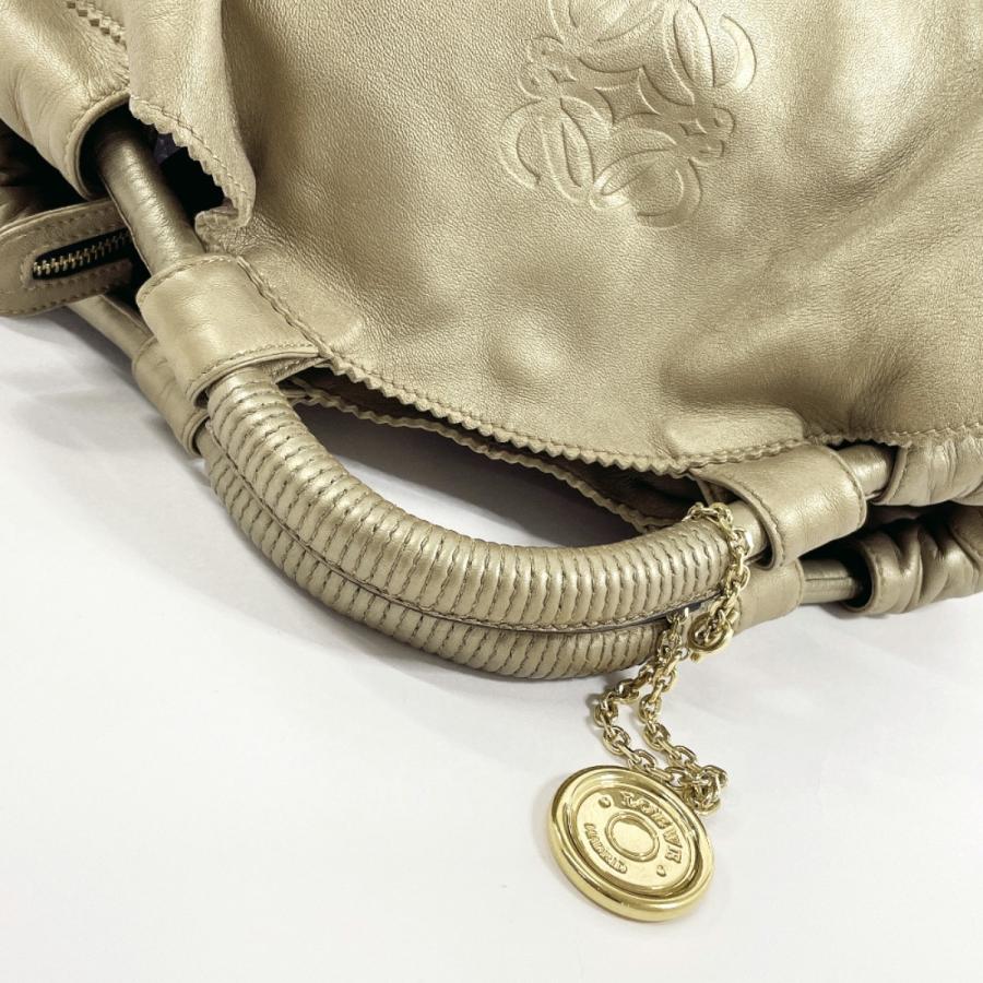 LOEWE（ロエベ） ハンドバッグ ナッパアイレ レザー ゴールド 手提げ 