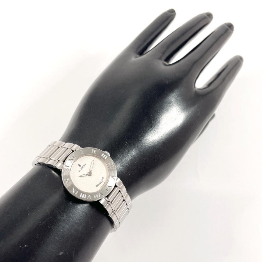稼働品 CORUM コルム 腕時計 スイス製 クォーツ CORUM コルム 腕時計 165.103.20 V400 ロムルス ステンレス