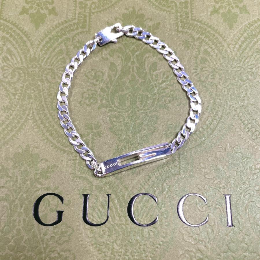 GUCCI グッチ ブレスレット カットアウトG シルバー925 シルバー GUCCI グッチ ブレスレット カットアウトG シルバー925 シルバー