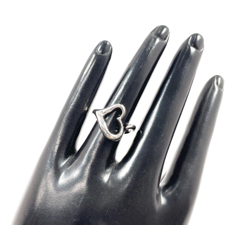 ティファニー オープンハート リング シルバー 9号 エルサペレッティ 205 TIFFANY&Co.（ティファニー） 8号 リング・指輪 オープンハート エルサ