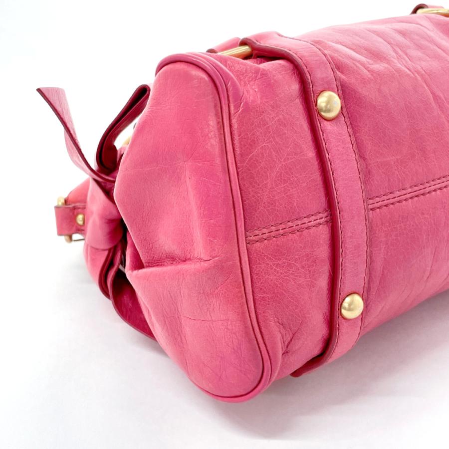 miu miu（ミュウミュウ） ハンドバッグ 2WAY レザー ピンク レディース