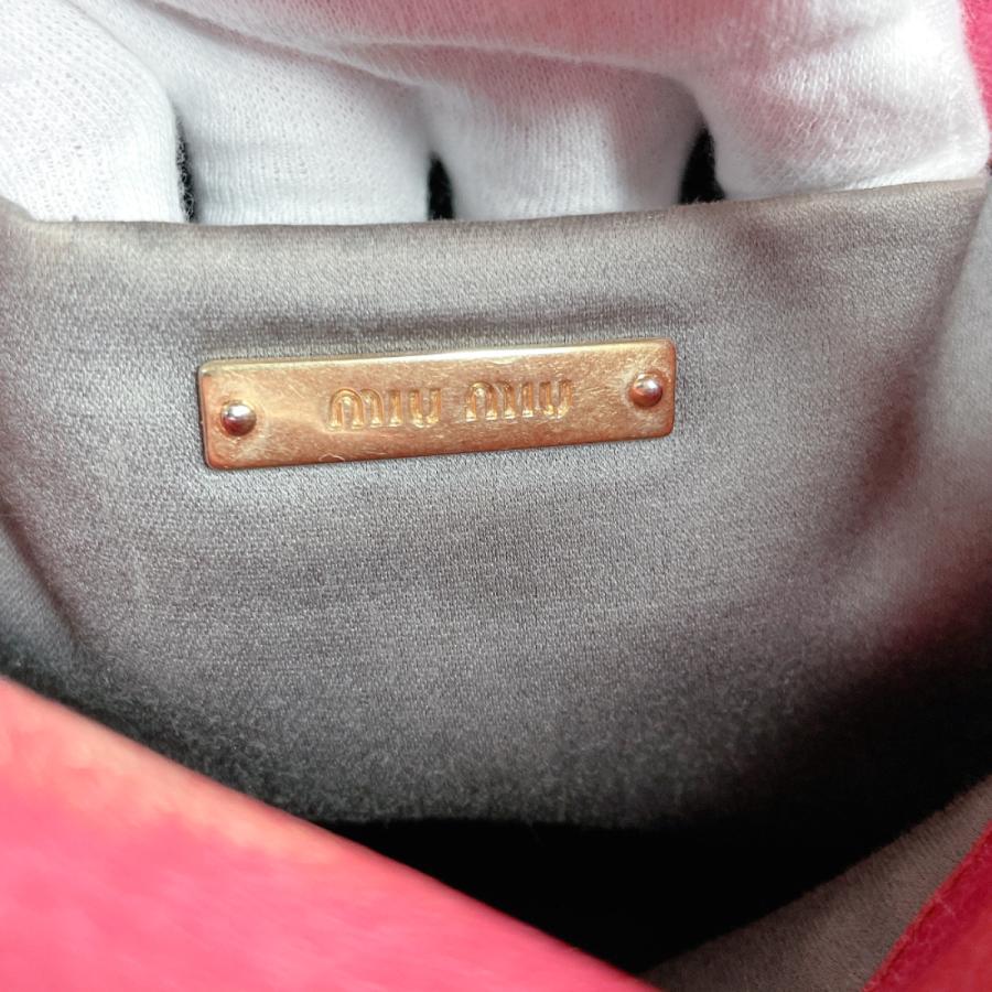 miu miu（ミュウミュウ） ハンドバッグ 2WAY レザー ピンク レディース