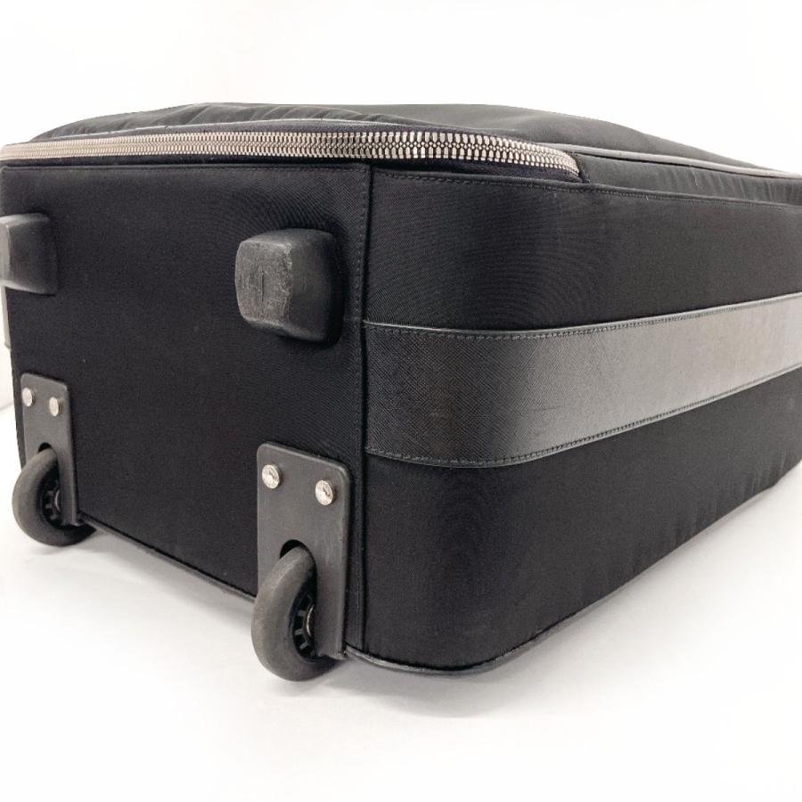 ✨希少✨PRADA プラダ　キャリーケース　ナイロン　レザー　三角ロゴプレート PRADA（プラダ） キャリーケース バッグ スーツケース ナイロン