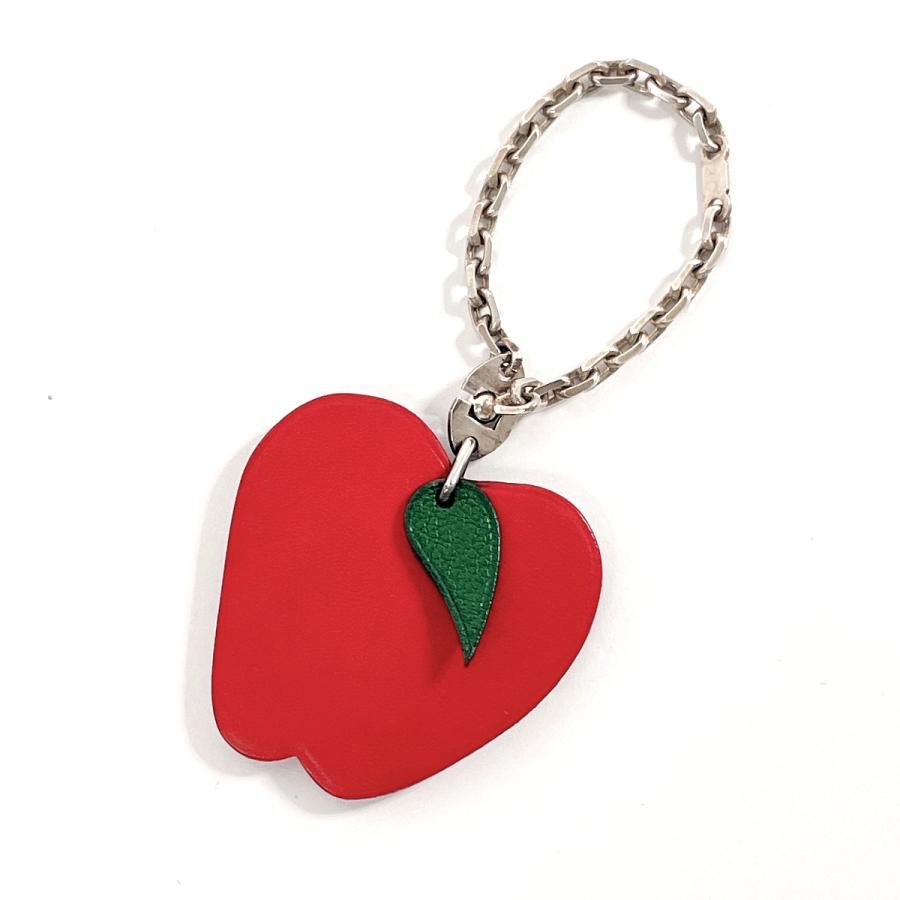 ★エルメス★アップルチャーム★リンゴモチーフ★キーホルダー★赤★ HERMES（エルメス） チャーム バッグチャーム アップル りんご
