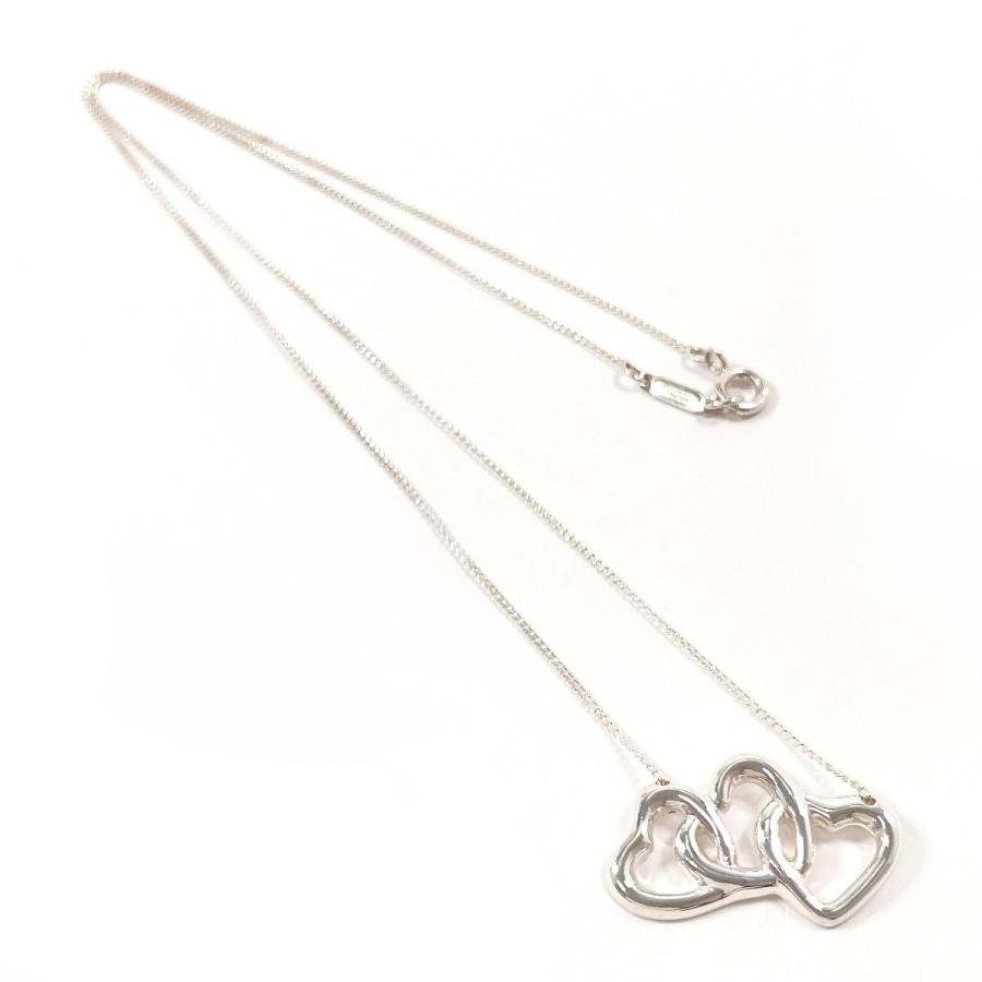 美品 Tiffany&Co. ティファニー トリプルハート シルバーネックレス TIFFANY&Co.（ティファニー） ネックレス トリプルハート シルバー925