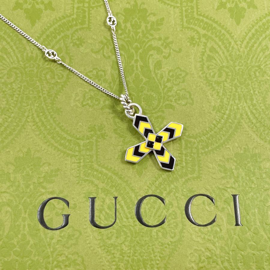 GUCCI（グッチ） ネックレス ペンダント クロス GG シルバー925