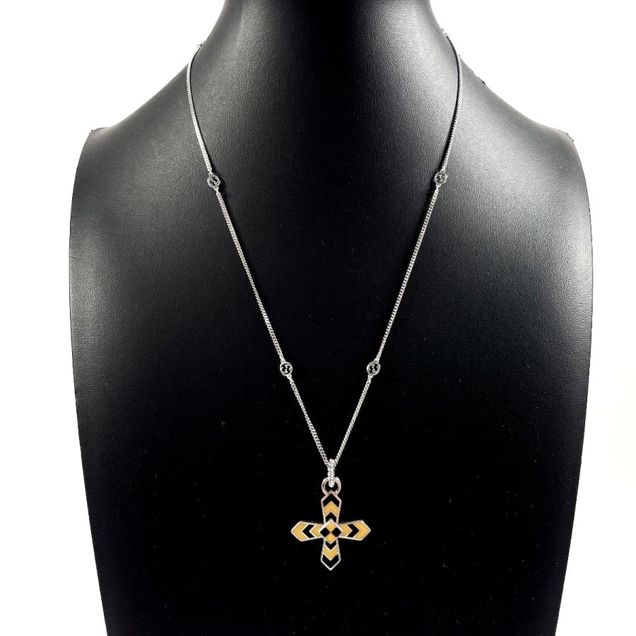GUCCI（グッチ） ネックレス ペンダント クロス GG シルバー925