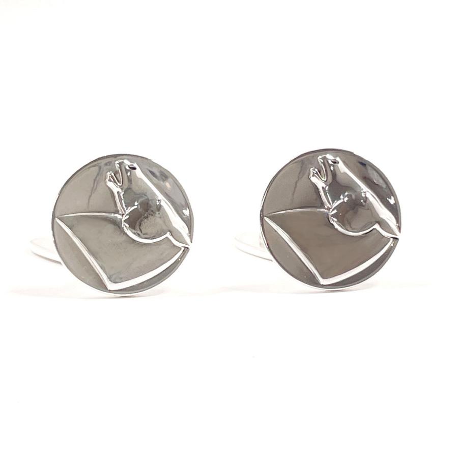   (ジョージ・ジェンセン) シルバー925ボタンカフス ジョージジェンセン Georg Jensen カフス カフリンクス ホースモチーフ