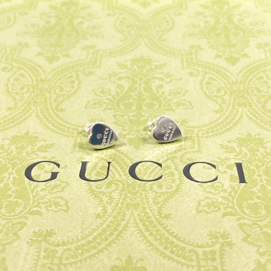 GUCCI（グッチ） ピアス トレードマーク ハートシェイプ シルバー925