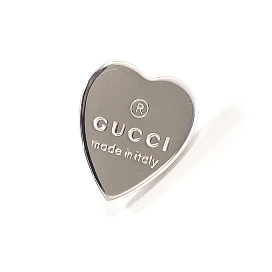 GUCCI（グッチ） ピアス トレードマーク ハートシェイプ シルバー925