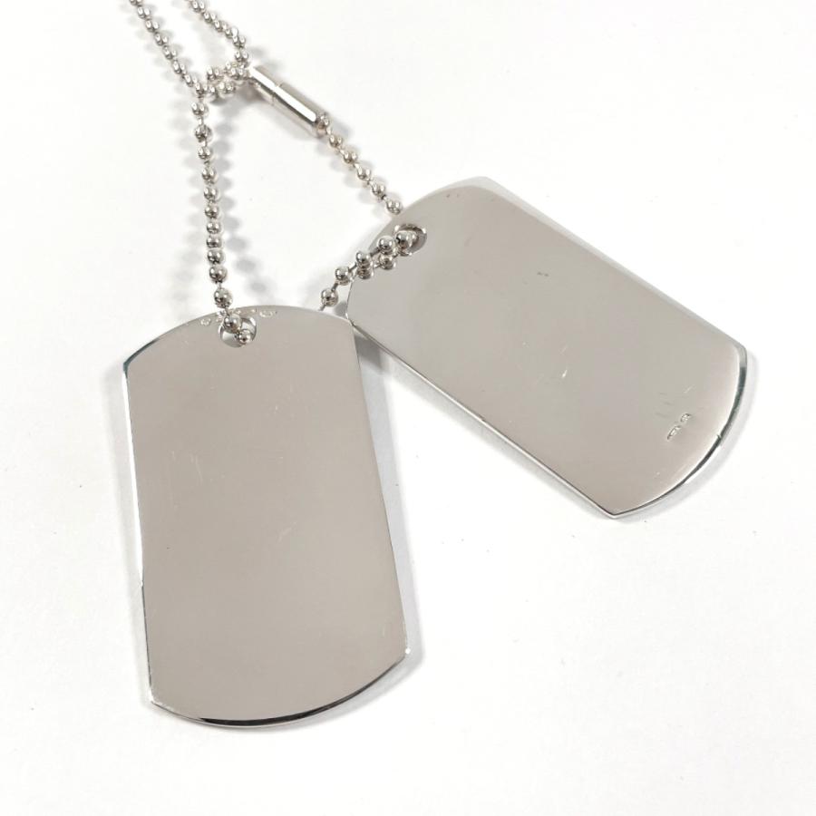 H*h様 GUCCI グッチ ドッグタグ プレート ネックレス シルバー 925 GUCCI（グッチ） ネックレス ドッグタグ ダブルプレート ボール