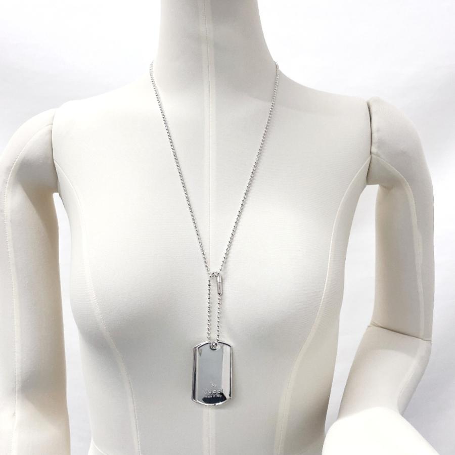 GUCCI（グッチ） ネックレス ドッグタグ ダブルプレート ボール