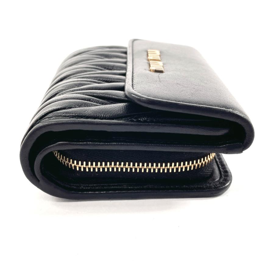 miu miu（ミュウミュウ） 二つ折り財布 5ML002 マテラッセ レザー