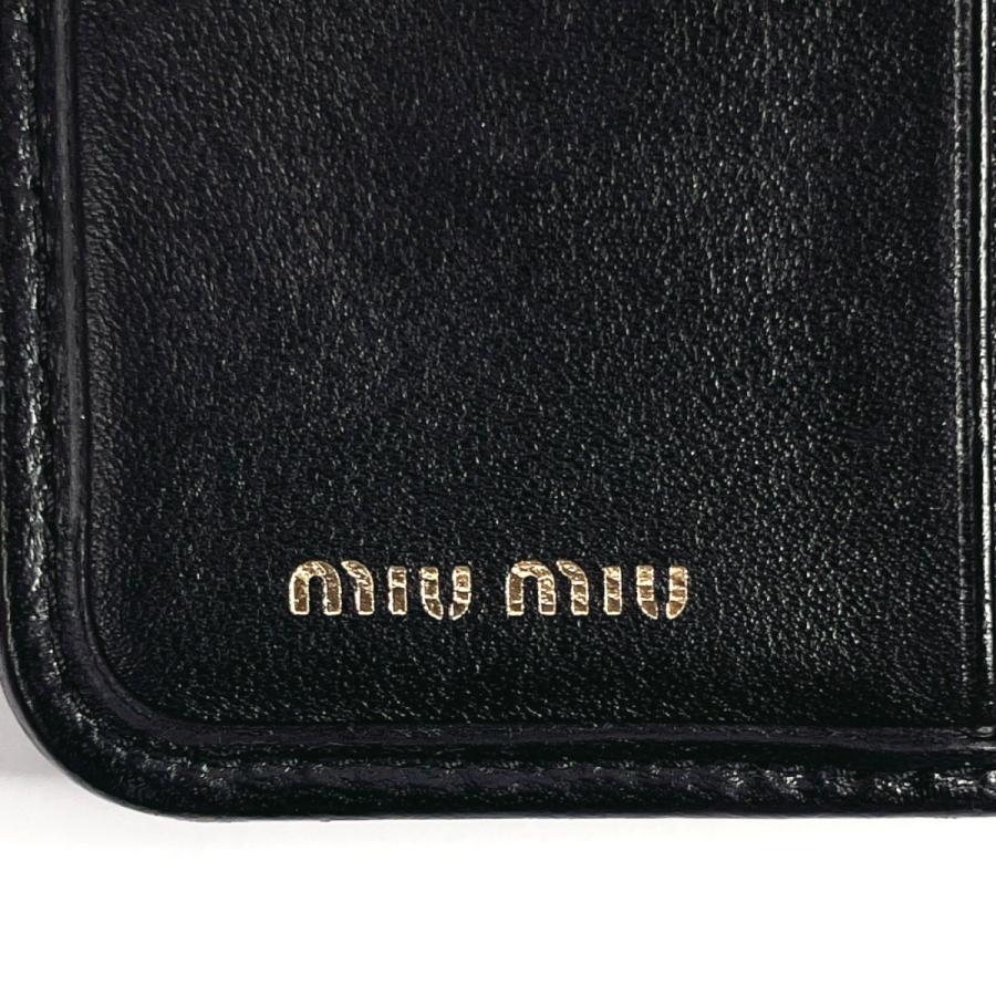 miu miu（ミュウミュウ） 二つ折り財布 5ML002 マテラッセ レザー