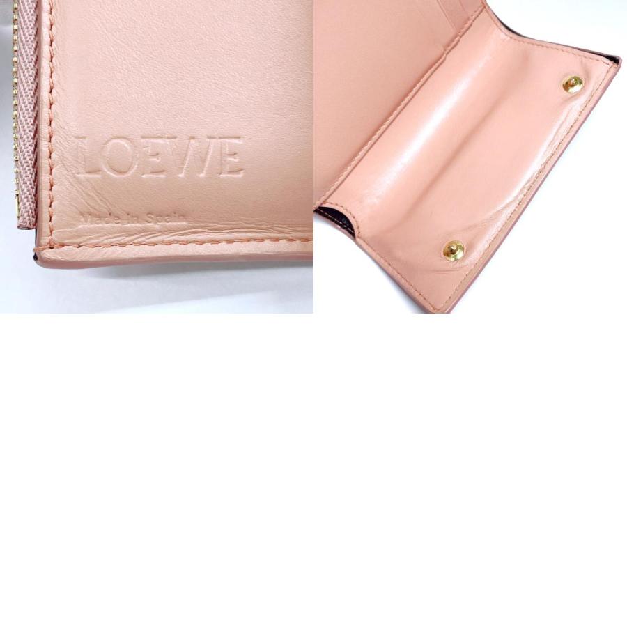 LOEWE ロエベ OEWE 三つ折り財布 コンパクトウォレット リネン LOEWE ロエベ OEWE 三つ折り財布 コンパクトウォレット リネン