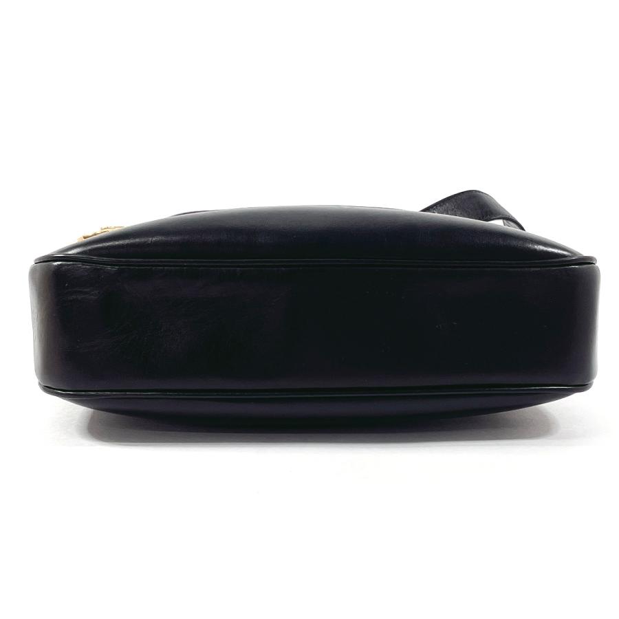 CELINE（セリーヌ） ショルダーバッグ 馬車金具 レザー ブラック