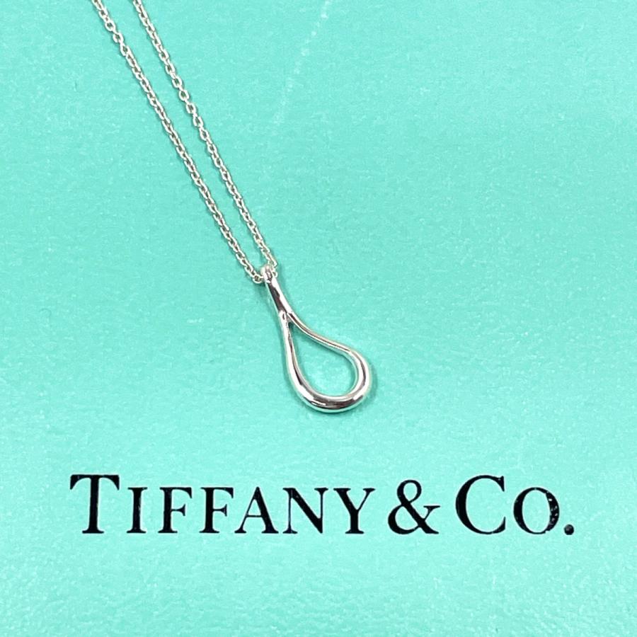 【新品仕上げ済】ティファニー オープン ティアドロップ ペンダント ネックレス TIFFANY&Co.（ティファニー） ネックレス ペンダント オープンティア