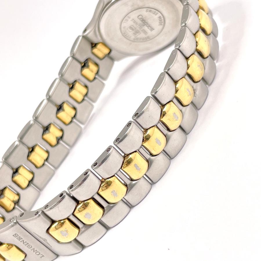 ロンジン　コンクエスト　腕時計 シルバー/ゴールド　クオーツ ロンジン LONGINES コンクエスト クォーツ L1.613.3 クオーツ ホワイト