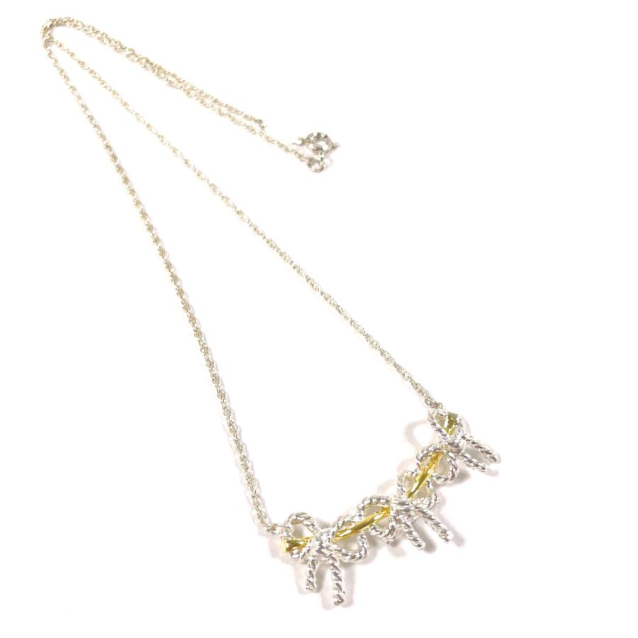 TIFFANY&Co.（ティファニー） ネックレス トリプルリボン シルバー925