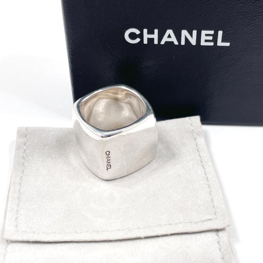 CHANEL シルバー リング ボックス付き CHANEL シャネル カメリアリング 指輪 925 シルバー 14.6g 約9.5号