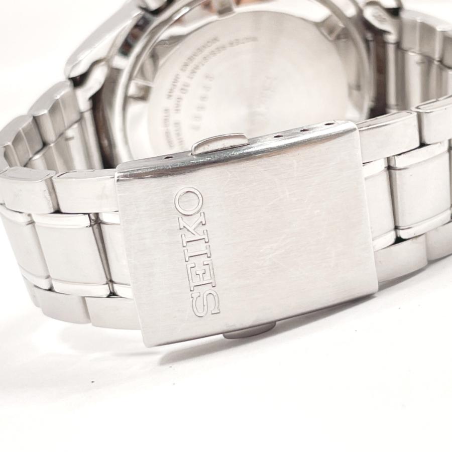 SEIKO アナログ時計 ステンレススチール SEIKO（セイコー） 腕時計 6T63-0080 クロノグラフ デイト ステンレス
