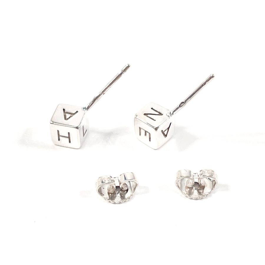 CHANEL（シャネル） ピアス ミニキューブ ロゴ シルバー925