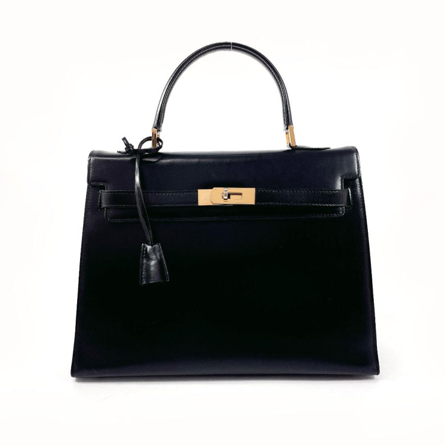 Bally（バリー） ハンドバッグ ケリー型 レザー ブラック ヴィンテージ