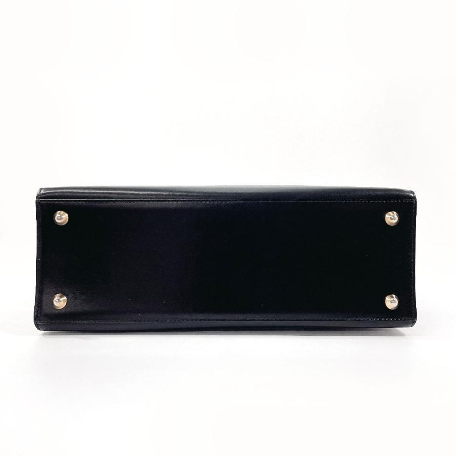 Bally（バリー） ハンドバッグ ケリー型 レザー ブラック ヴィンテージ