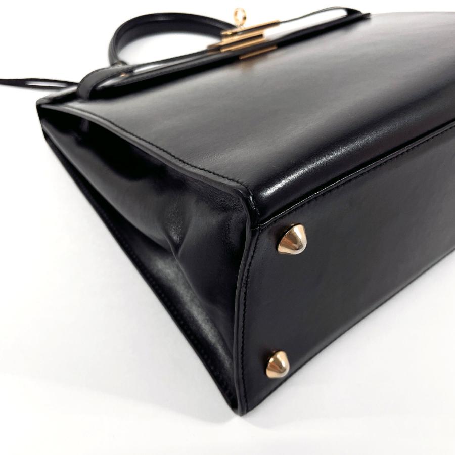 Bally（バリー） ハンドバッグ ケリー型 レザー ブラック ヴィンテージ