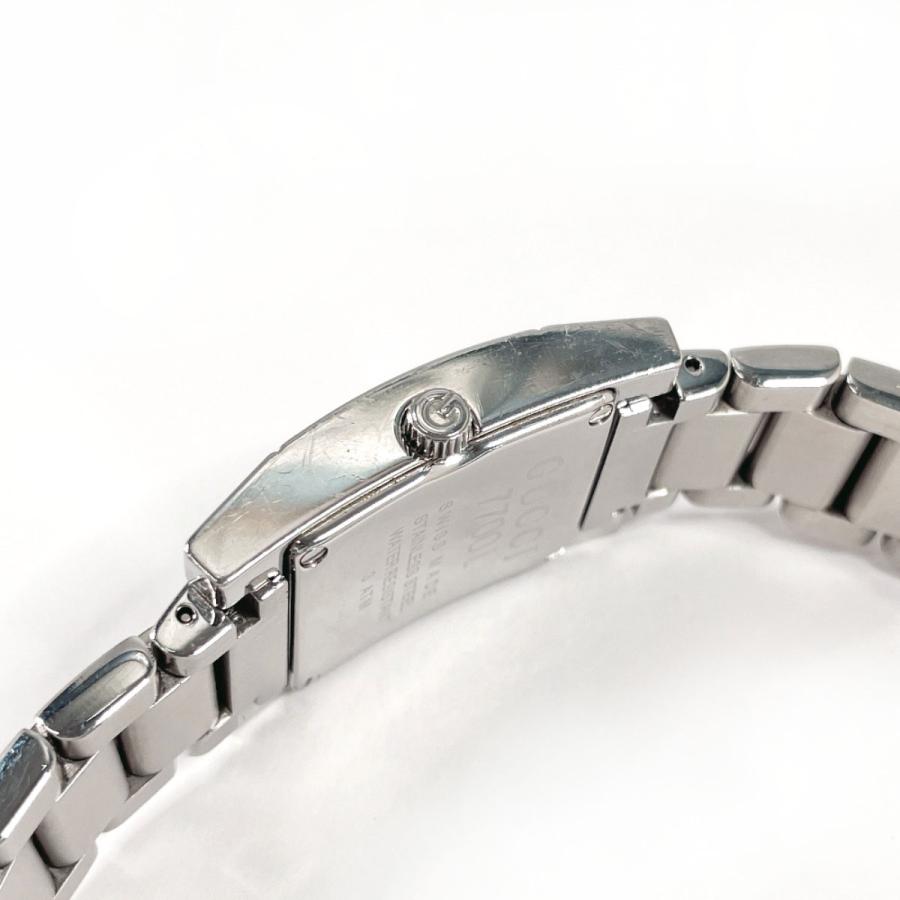 GUCCI【グッチ】 7700L ステンレススチール クオーツ デイト腕時計 GUCCI（グッチ） 腕時計 7700L ステンレススチール シルバー ホワイト