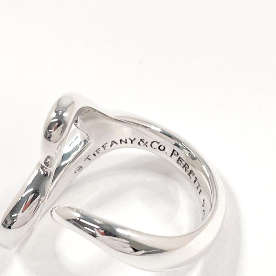ティファニー オープンハートリング 8号 エルサペレッティ シルバー 箱あり TIFFANY&Co.（ティファニー） 8号 リング・指輪 オープンハート エルサ