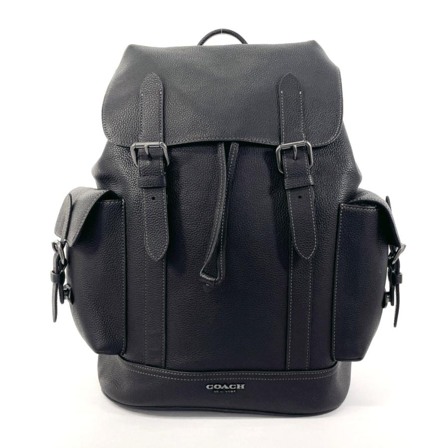 【極美品】コーチ トンプソン リュック ペブルドレザー ブラック COACH（コーチ） リュック・デイパック CB837 ハドソン バックパック