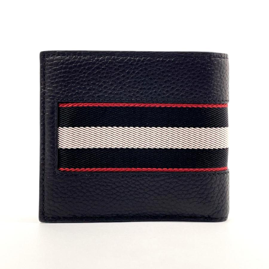 Bally（バリー） 二つ折り財布 6306287 ブリベル レザー ブラック
