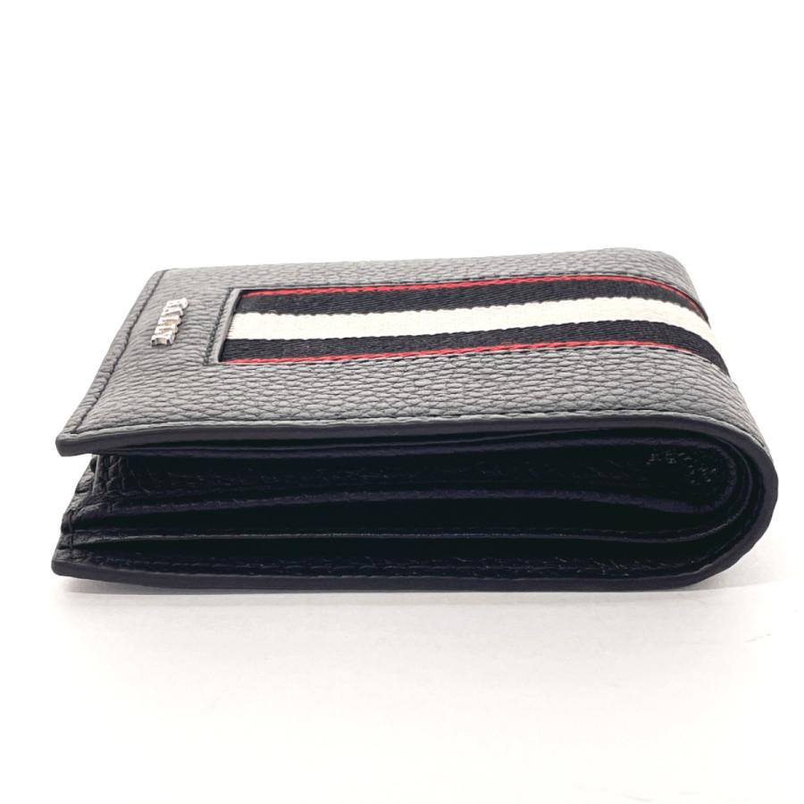 Bally（バリー） 二つ折り財布 6306287 ブリベル レザー ブラック