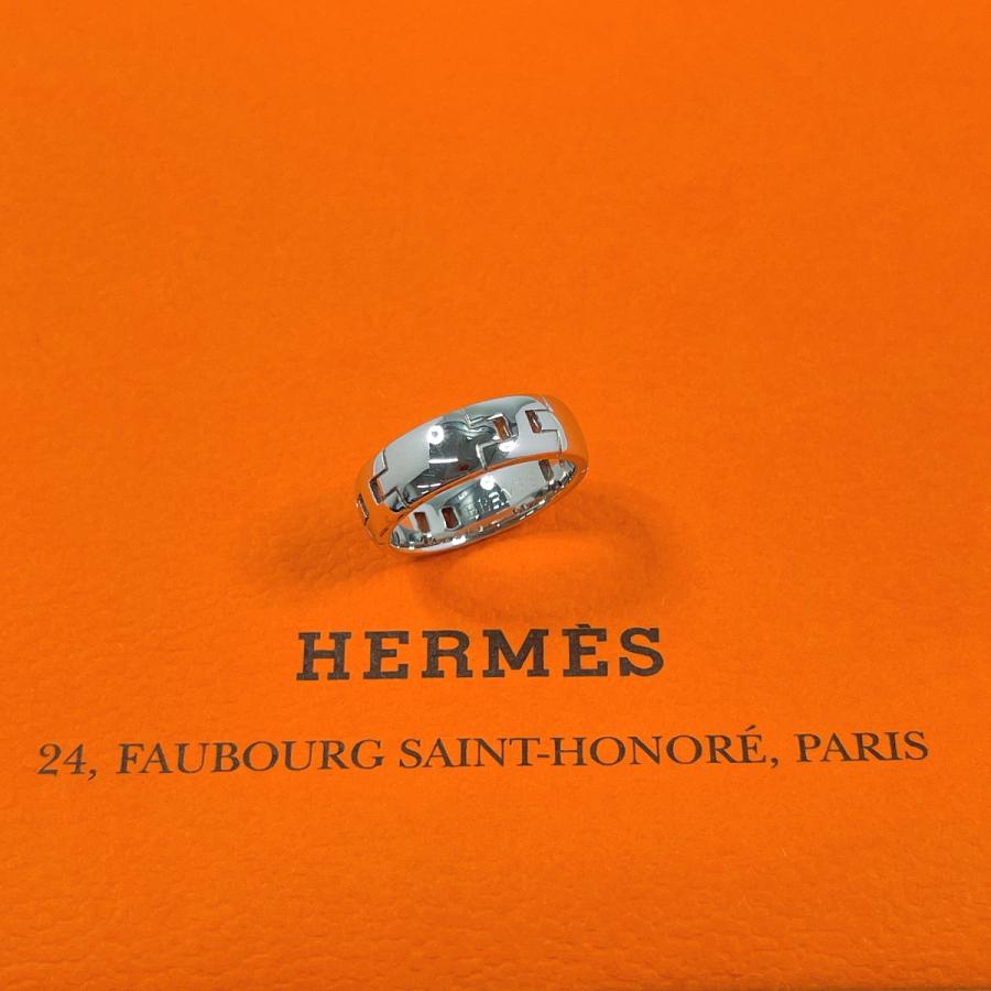 HERMES（エルメス） 8号 リング・指輪 ヘラクレス K18ホワイトゴールド